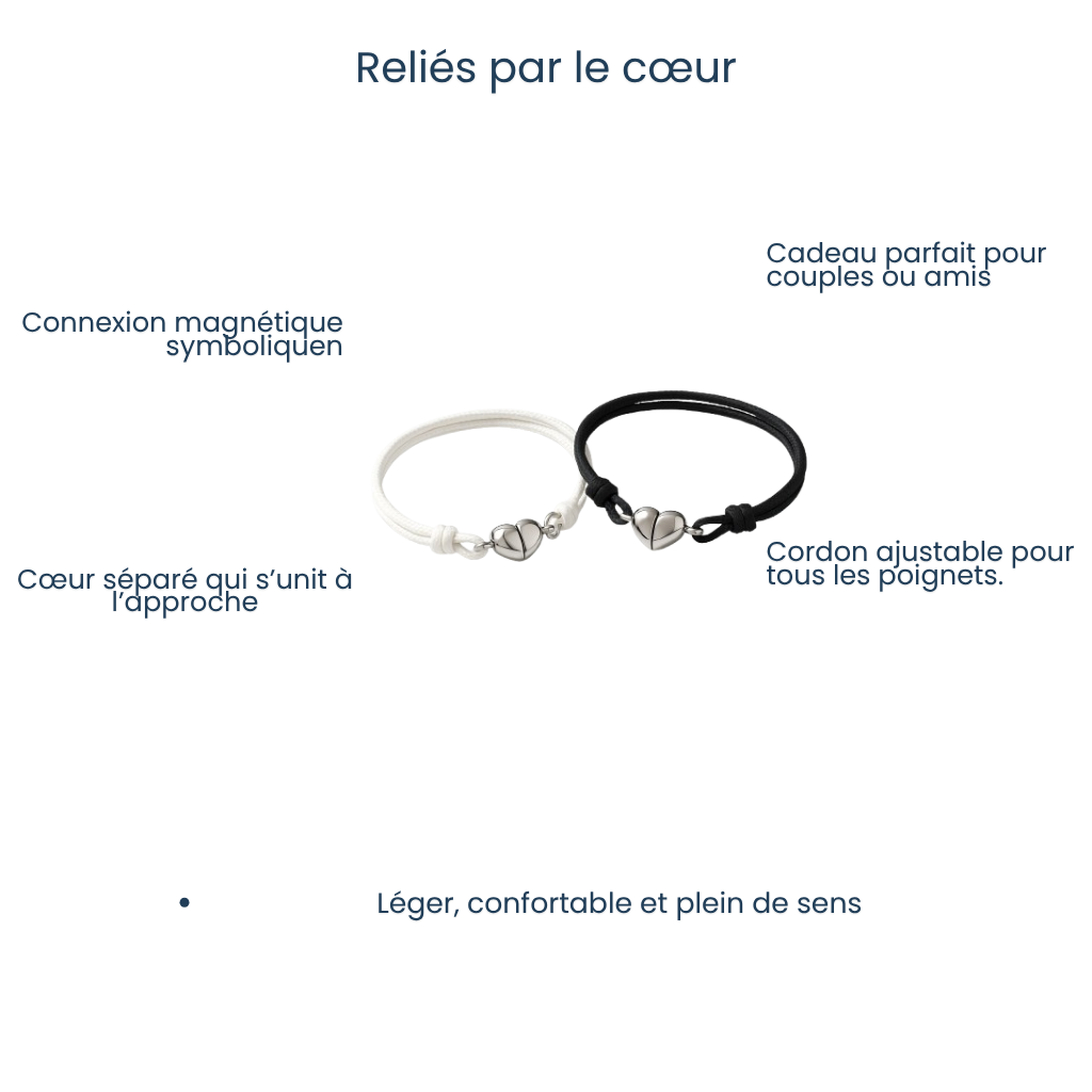 Bracelets Magnétiques Couple Amour