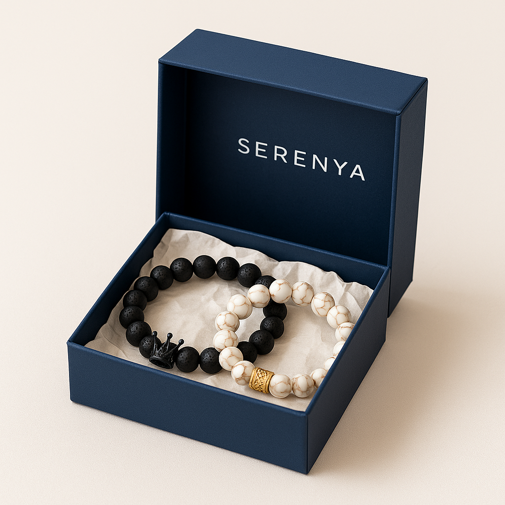 Bracelet Duo Roi & Reine – Connexion Équilibrée